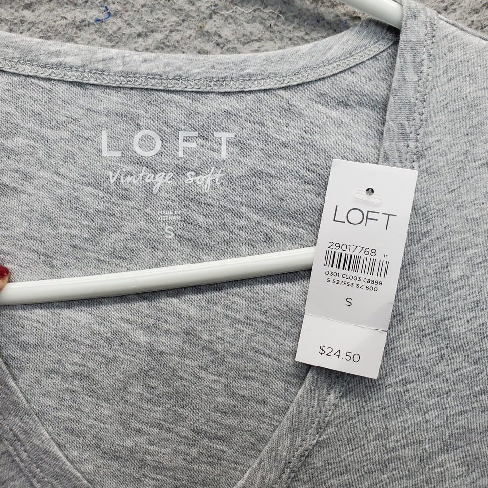 Lot of 3 Loft Lou & Grey T-Shirt Top Womens Small Multi Short Sleeve Twist Hem - Picture 13 of 14